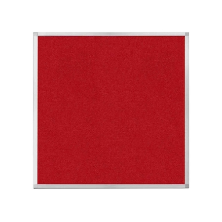 Versare Hush Panel Configurable Cubicle Partition 4' x 4' Red Fabric 1850427